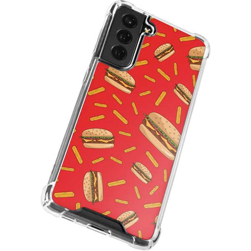 Burgers and Fries Galaxy S21 FE Clear Case